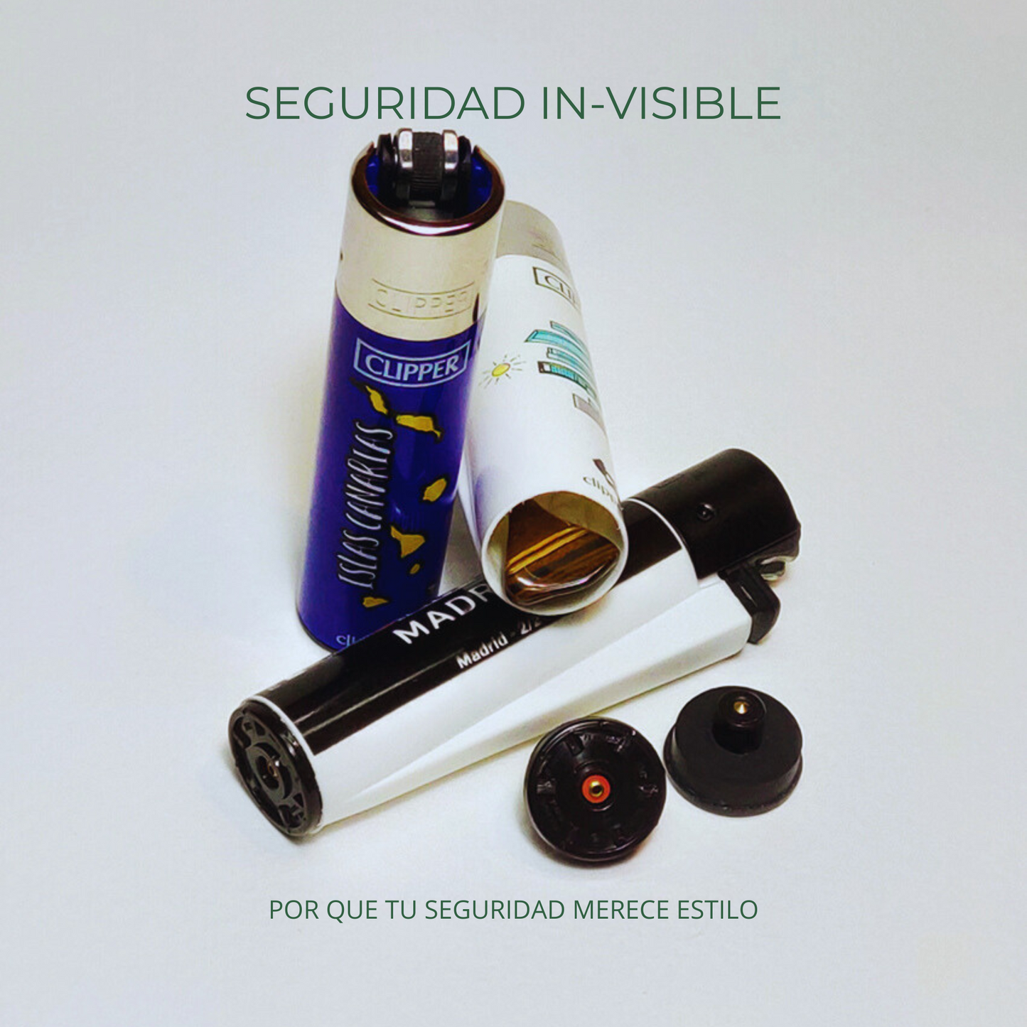 Mechero Clipper Compartimento Secreto Funcional - Esconder Dinero Festivales Viajes